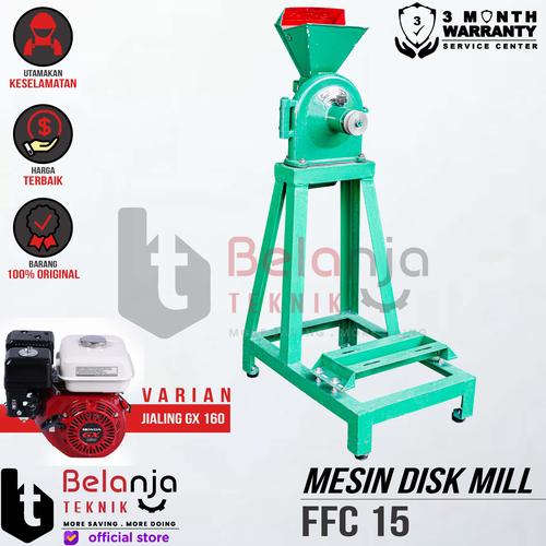 [EZM.3505175] Mesin Gilingan Tepung FFC 15 Disk Mill + Engine GX 160 Jialing