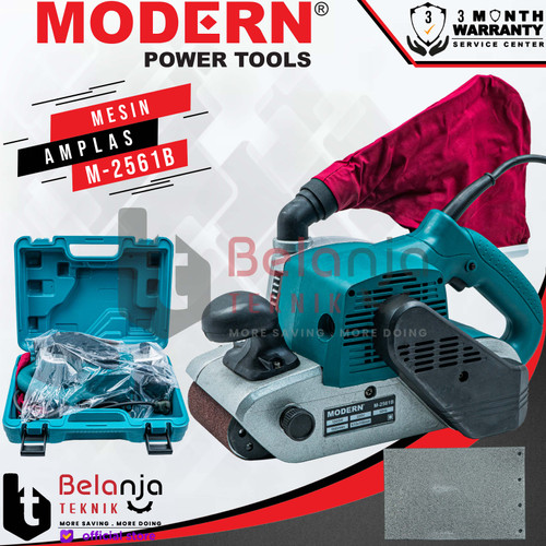 [EZM.3505189] Modern Mesin Amplas M 2561 Belt Sander 100 x 610 mm 1200 Watt M2561