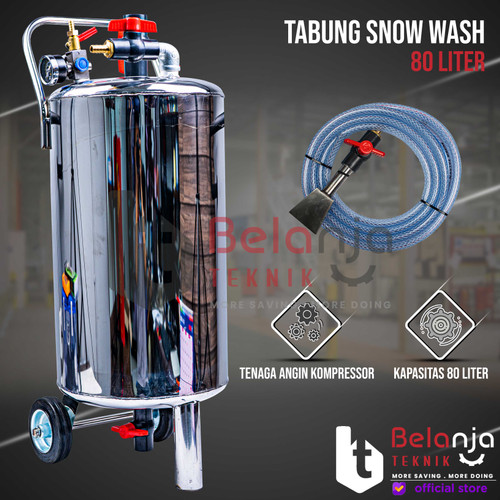 [EZM.3505247] Tabung Snow Wash - Pencuci Mobil & Motor 80 Liter - Stainless Steel