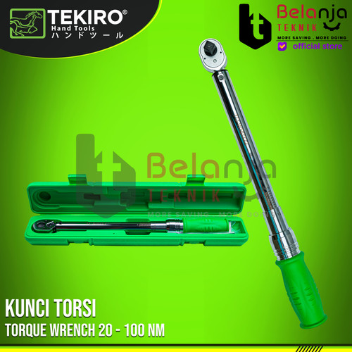 [EZM.3505256] TEKIRO Kunci Torsi 20-100 Nm Torque Wrench 20 - 100 Nm Kunci Momen