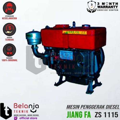 [EZM.3505282] Jiang Fa Mesin Penggerak Diesel Motor ZS 1115 24 HP Diesel Solar ZS1115