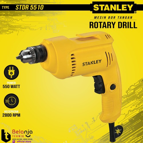 [EZM.3505297] STANLEY Rotary Drill 10MM STDR5510 Mesin Bor Tangan STDR 5510 10 MM