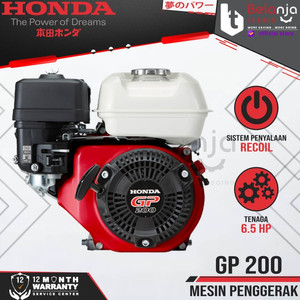 [EZM.3505359] Mesin Penggerak Honda GP 200 Jialing 6.5 HP Bensin Serbaguna GP200