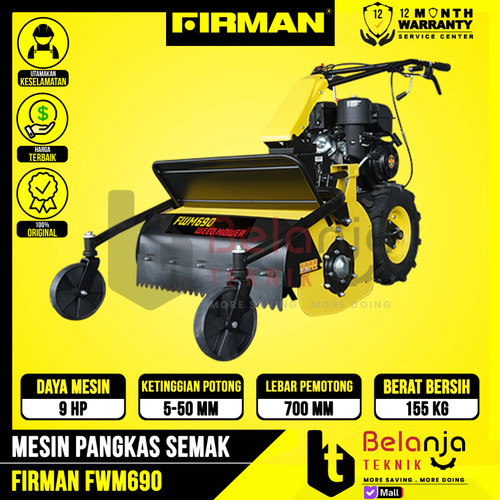 [EZM.3505375] Mesin Pangkas Penghancur Semak Firman FWM690 Potong Tanaman