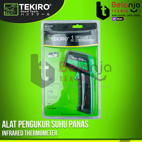 [EZM.3505377] Infrared Thermometer Tekiro Alat Pengukur Suhu Panas Mesin Industri