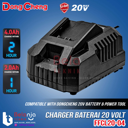 [EZM.3505431] Dongcheng  Charger Battery Pengisi Daya Baterai FFCL 20 Charger 20V 4 AH FFCL20-04