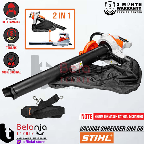 [EZM.3505465] Mesin Blower Sedot Angin Baterai STIHL SHA 56 Vacuum Shredder Cordless Battery 36V SHA56 Unit Only