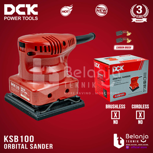 [EZM.3505466] DCK Mesin Amplas Kayu Kotak KSB 100 110 MM KSB100 Orbital Sander 150 Watt