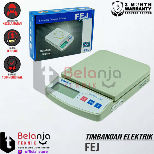 [EZM.3505472] Quattro Timbangan Duduk Digital 5 Kg Timbangan Meja FEJ SERIES