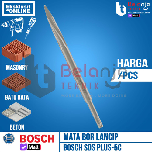 [EZM.3505480] Bosch Pointed Chisel SDS Plus 20 X 250 mm Mata Bor Bobok Beton Lancip 20MM