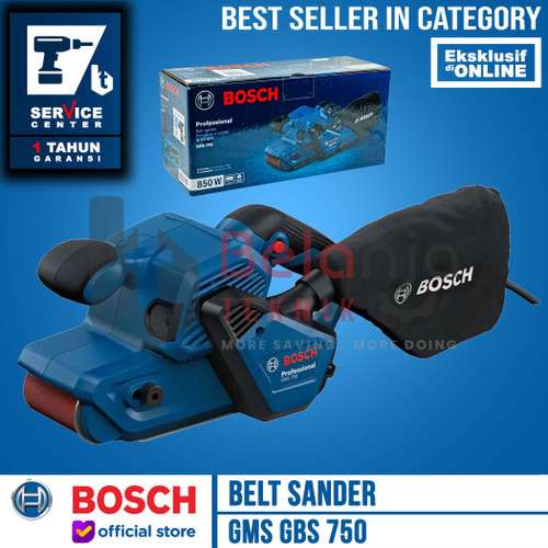 [EZM.3505484] Bosch Mesin Amplas Listrik GBS 750 Belt Sander 850 Watt Variable Speed