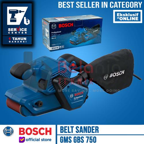 [EZM.3505484] Bosch Mesin Amplas Listrik GBS 750 Belt Sander 850 Watt Variable Speed