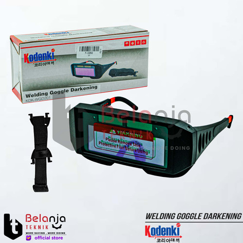 [EZM.3505510] Kodenki Kacamata Las Otomatis Gelap Darkening Kaca Mata Las Auto Dark