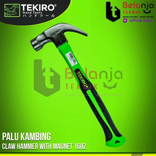 [EZM.3505514] Tekiro Palu kambing 16 Oz Claw Hammer With Magnet 16Oz Palu Cabut Paku