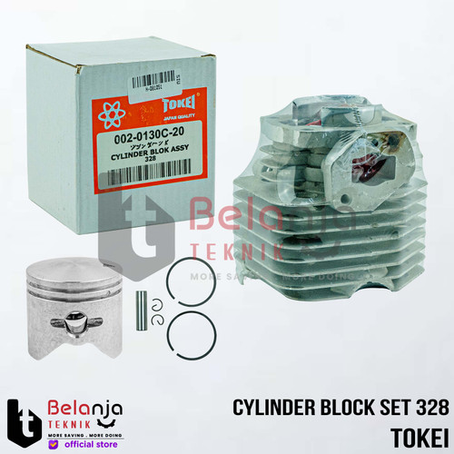 [EZM.3505515] Tokei Cylinder Block Set 328 Blok Mesin Potong Rumput Gendong 2 Tak