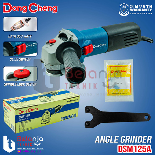 [EZM.3505536] Dongcheng Mesin Gerinda Tangan DSM125A 5 Inch Angle Grinder DSM 125 A 850W 5"