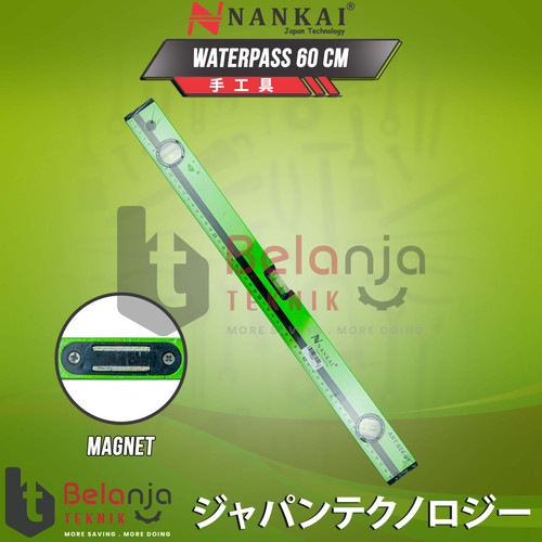 [EZM.3505556] Nankai Penggaris Waterpass Magnet 60Cm Penggaris Ukur Akurat 60Cm