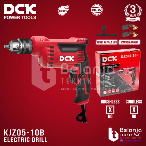 [EZM.3505565] DCK Mesin Bor Tangan Listrik 10MM KJZ05-10B Electric Drill 600 Watt 10 MM KJZ 05-10B