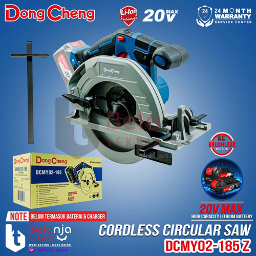 [EZM.3505587] Dongcheng Mesin Circular Saw Baterai DCMY02-185Z Sirkel Kayu 20V DCMY 02-185 Z DCMY02-185