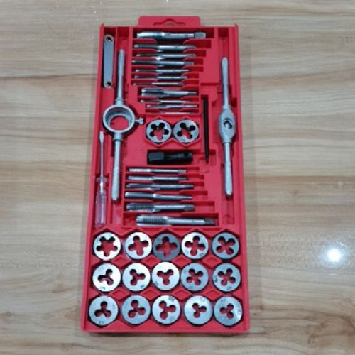 [EZM.3505620] Kodenki Tap And Die Set 40 Pcs Tap Ulir Baut Senai Set 40 Pcs Handtap