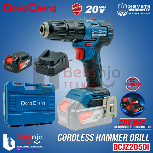 [EZM.3505723] Dongcheng Cordless Hammer Drill DCJZ2050i DM 20V Bor Impact Baterai 13