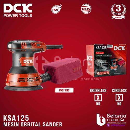 [EZM.3505728] DCK Mesin Amplas Bulat KSA125 Orbital Sander 5Inch 300W Variable Speed