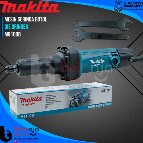 [EZM.3505731] Makita Mesin Gerinda Botol M 9100 B Mini Die Grinder Tuner M9100B 6MM