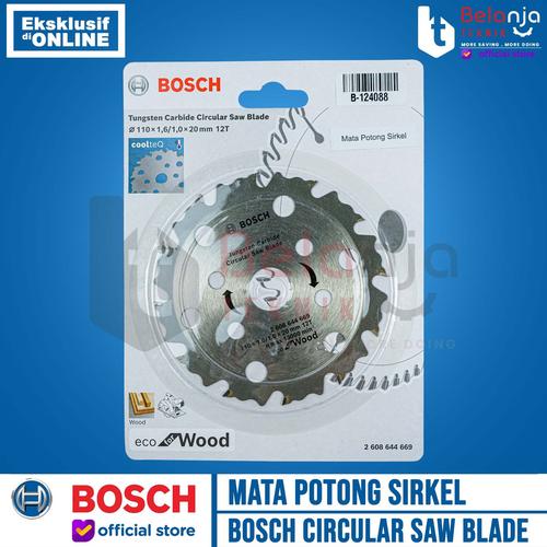 [EZM.3505793] Bosch Tungsten Carbide Circular Saw Blade Mata Potong Kayu 110MM X 12T