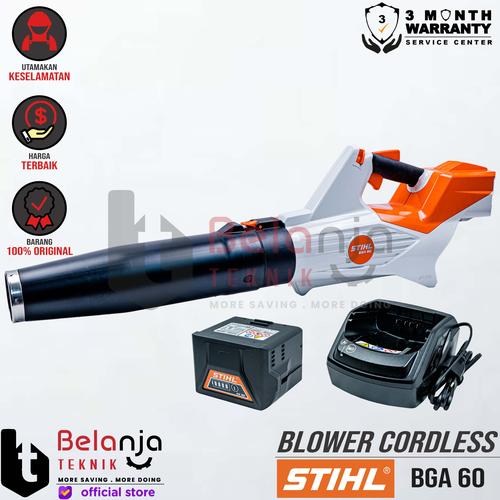 [EZM.3505813] Stihl Blower Cordless BGA 60 SET Mesin Peniup Udara Tangan Baterai SET