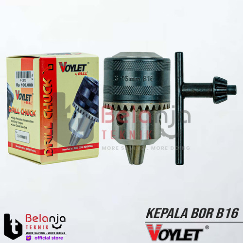 [EZM.3505844] Voylet Kepala Bor B16 16 mm Drill Chuck Kones B16 16MM Kepala Bor 16mm