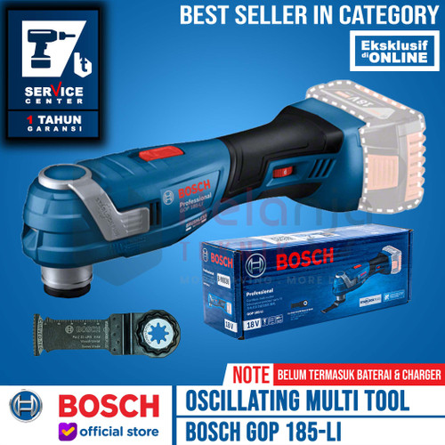 [EZM.3505898] Bosch Oscillating Multi Tool Cordless GOP 185-Li Mesin Oskilasi 18V