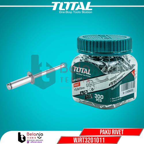 [EZM.3505915] Total Paku Rivet 3.2 X 10 mm 300 Pcs WJRT3201011 Paku Ripet Alumunium
