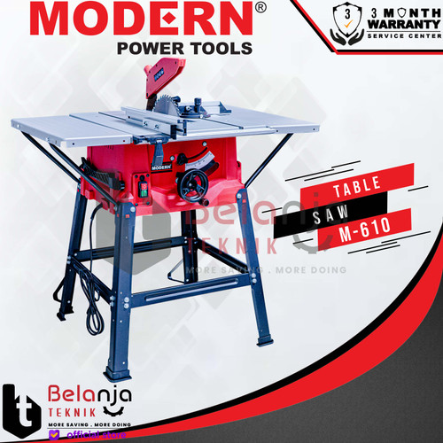 [EZM.3505934] Modern Table Saw M-610 10 Inch Gergaji Potong Kayu Meja 1800 Watt 10"