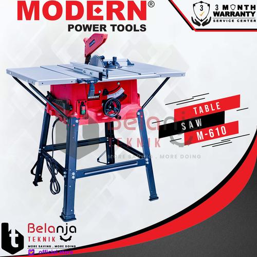 [EZM.3505934] Modern Table Saw M-610 10 Inch Gergaji Potong Kayu Meja 1800 Watt 10"
