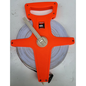[EZM.3500010] Meteran Rol Tancap Fiber 100M Wilmer Meteran 100 Meter Tanah Gulung