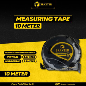 [EZM.3500011] Meteran 10M X 25 mm Braxter Meteran 10 Meter Roll Meteran Panjang 10M