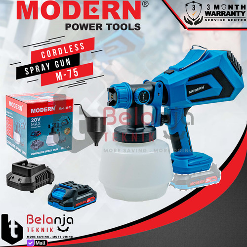 [EZM.3500043] Alat Semprot Cat Baterai Modern M-75 20V LXT Spraygun Cordless M75 20 Volt 2 AH