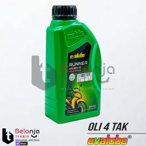 [EZM.3500054] Evalube Oli Mesin  Motor Bebek Universal 4 Tak 800ML 0.8 L 4T Running