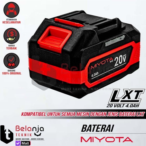[EZM.3500060] Baterai Pack Miyota 20V 4 AH Battery Cordless LXT 20 Volt 4AH Baterai Powertools