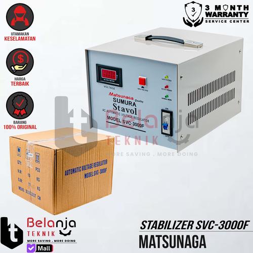 [EZM.3500146] Mesin Stavol Matsunaga SVC 3000 Stabilizer Voltage SVC-3000 VA 3000 Watt