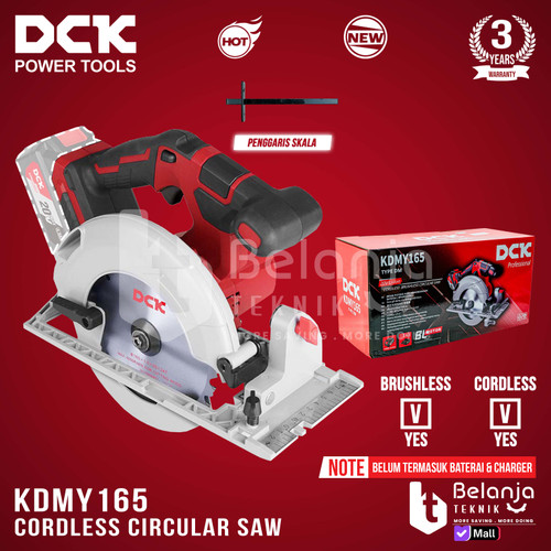 [EZM.3500169] Mesin Potong Kayu Baterai DCK KDMY165Z Circular Saw Cordless 6 Inch Sirkel Kayu KDMY 165 Z KDMY165 6" 6 In Unit Only