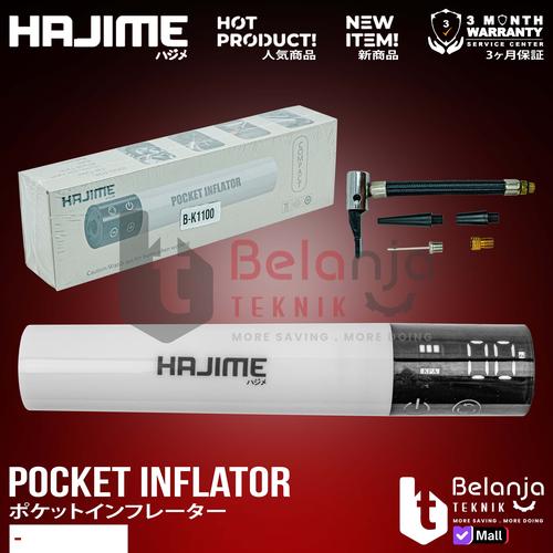 [EZM.3500179] Pompa Angin Mini Elektrik Baterai Hajime 3.7V AP-01 Cordless Pocket Compact Inflator Air Pump