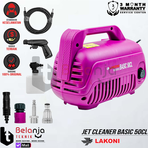 [EZM.3500181] Mesin Pembersih Kendaraan Lakoni Basic 50 CL Jet Cleaner 70 Bar 550W