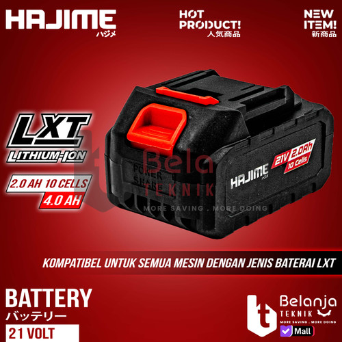 [EZM.3500187] Baterai Pack Hajime 21V 4 AH Battery Cordless LXT 21 Volt 4AH 10 Cell