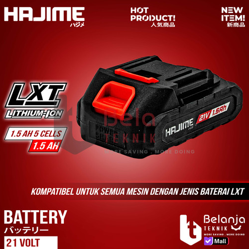 [EZM.3500189] Baterai Pack Hajime 21V 1.5 AH Battery Cordless LXT 21 Volt 1.5AH 5 Cell