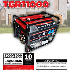 [EZM.3500208] Mesin Generator Bensin Tiger TGR 11000 Genset 8000 Watt Gasoline TGR11000