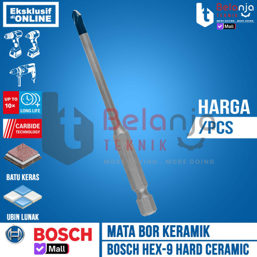 [EZM.3500265] Bosch HEX 9 Hard Ceramic Drill Bit 4 MM Mata Bor Keramik 4 X 90 MM Tile Drill Bit 4MM
