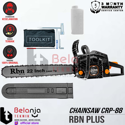 [EZM.3500275] Robin Mesin gergaji Kayu Bensin ZY-CRP88 Chainsaw 2 Tak ZY CRP 88 22 Inch