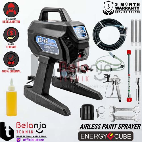 [EZM.3500278] Energy Cube Airless Paint Sprayer EC-X9 Mesin Semprotan Cat Listrik 700 watt Heavy Duty
