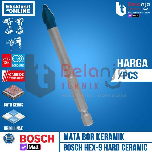 [EZM.3500295] Bosch HEX 9 Hard Ceramic Drill Bit 8 mm Mata Bor Keramik 8 X 90 MM Tile Drill Bit 8MM